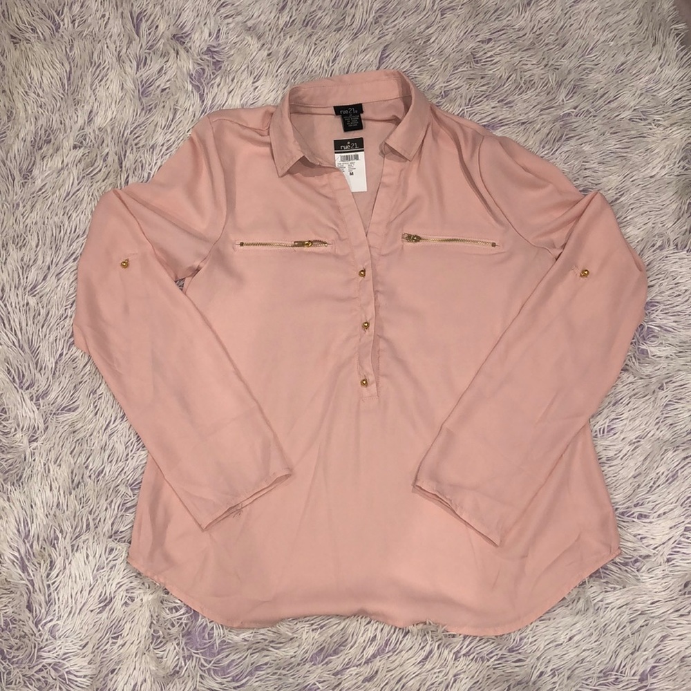 silk pink shirt